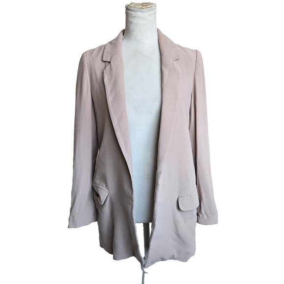 All Saints Jackets & Blazers - All Saints Sz 4 Womens Mauve Soft Chalk Pink Lined Alesia Lightweight‎ Blazer